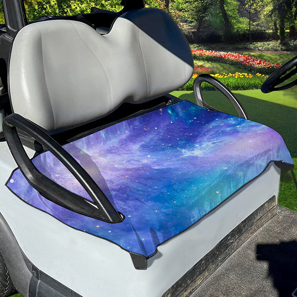 Blue Light Nebula Galaxy Space Print Golf Cart Seat Cover