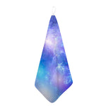 Blue Light Nebula Galaxy Space Print Hand Towel