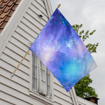 Blue Light Nebula Galaxy Space Print House Flag