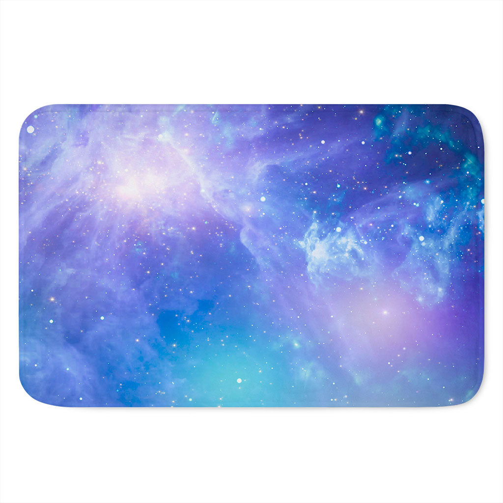 Blue Light Nebula Galaxy Space Print Indoor Door Mat