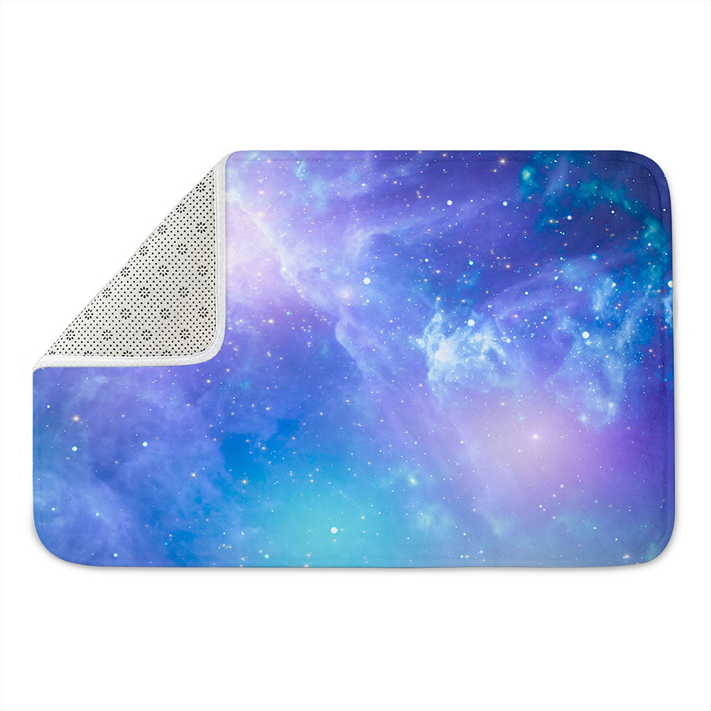 Blue Light Nebula Galaxy Space Print Indoor Door Mat
