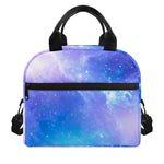 Blue Light Nebula Galaxy Space Print Insulated Lunch Bag
