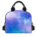 Blue Light Nebula Galaxy Space Print Insulated Lunch Bag