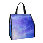 Blue Light Nebula Galaxy Space Print Insulated Lunch Tote
