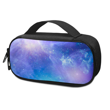 Blue Light Nebula Galaxy Space Print Insulin Cooler Travel Case