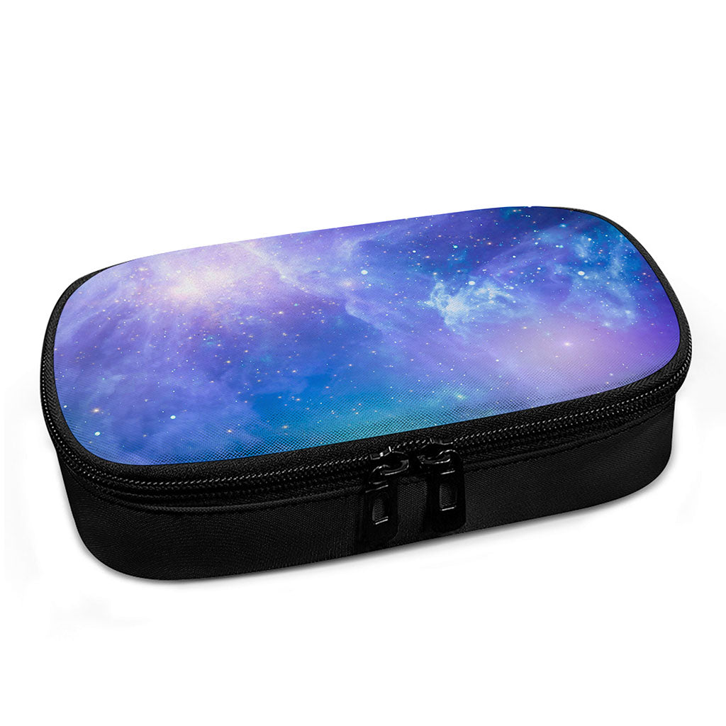 Blue Light Nebula Galaxy Space Print Insulin Cooler Travel Case