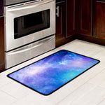 Blue Light Nebula Galaxy Space Print Kitchen Mat