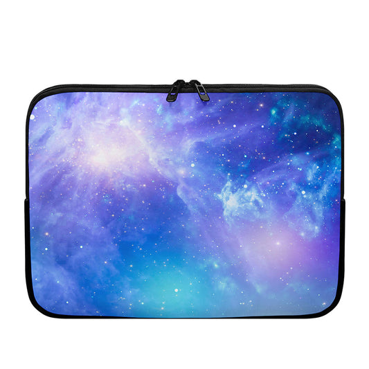 Blue Light Nebula Galaxy Space Print Laptop Sleeve