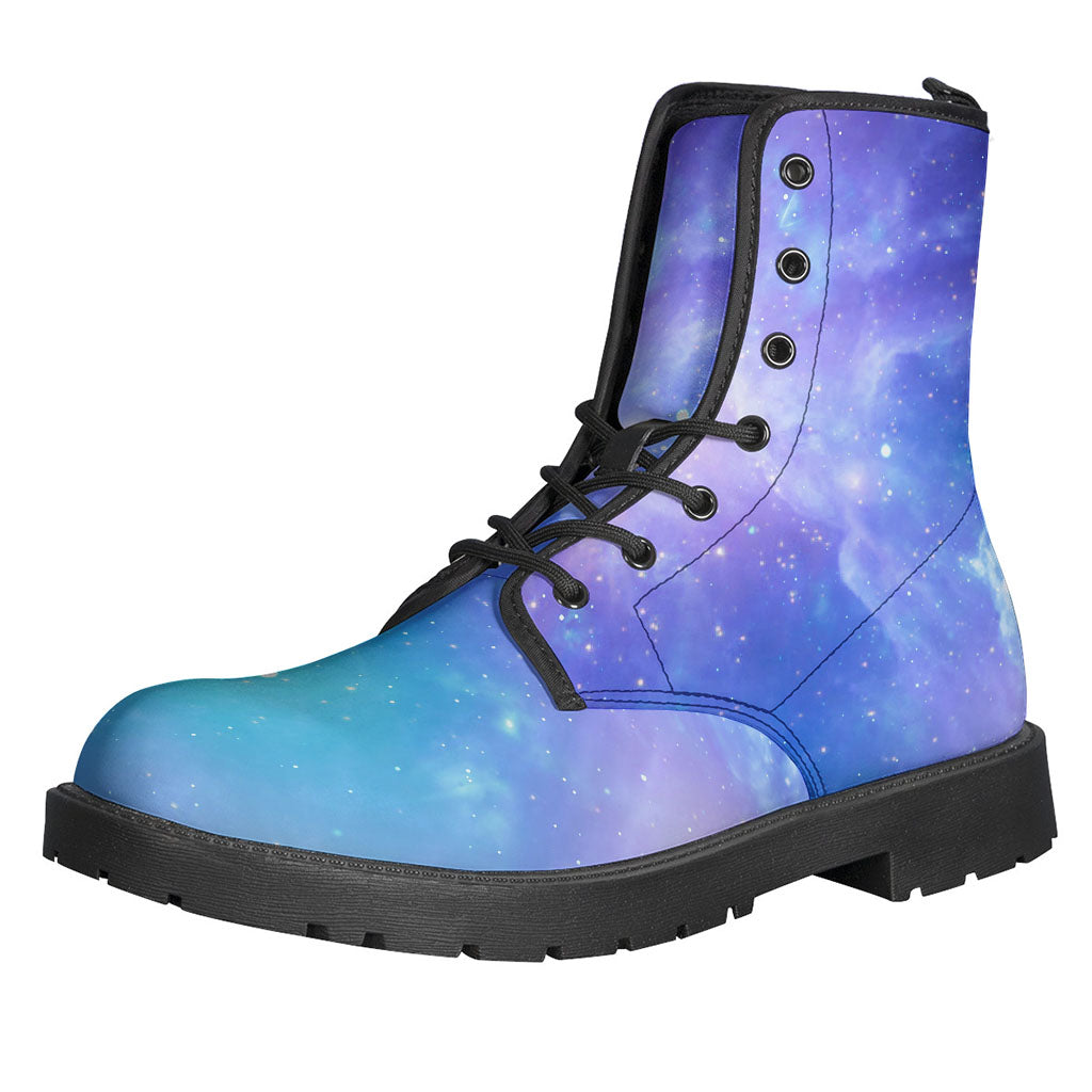 Blue Light Nebula Galaxy Space Print Backpack