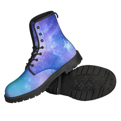 Blue Light Nebula Galaxy Space Print Backpack