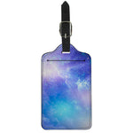 Blue Light Nebula Galaxy Space Print Luggage Tag