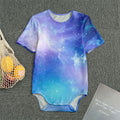 Blue Light Nebula Galaxy Space Print Men's Bodysuit