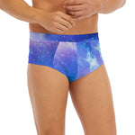 Blue Light Nebula Galaxy Space Print Men's Briefs