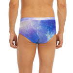 Blue Light Nebula Galaxy Space Print Men's Briefs