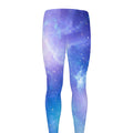 Blue Light Nebula Galaxy Space Print Men's Leggings