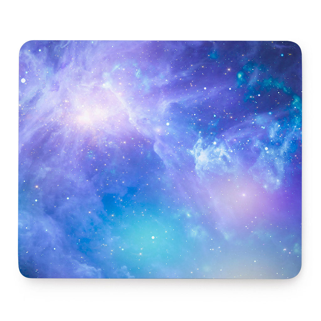 Blue Light Nebula Galaxy Space Print Mouse Pad