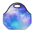 Blue Light Nebula Galaxy Space Print Neoprene Lunch Bag
