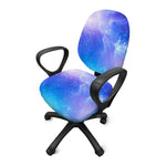 Blue Light Nebula Galaxy Space Print Office Chair Cover