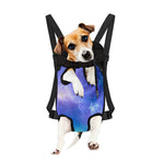 Blue Light Nebula Galaxy Space Print Pet Carrier Backpack