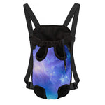 Blue Light Nebula Galaxy Space Print Pet Carrier Backpack