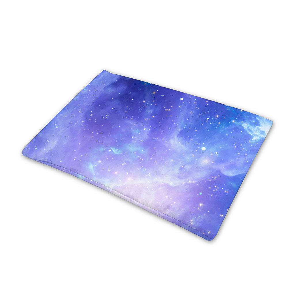 Blue Light Nebula Galaxy Space Print Pet Cooling Mat Cover