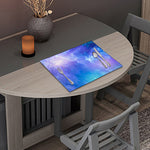 Blue Light Nebula Galaxy Space Print Placemat