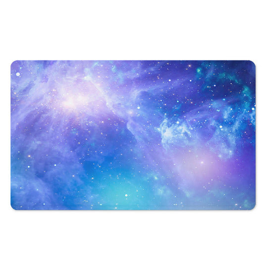 Blue Light Nebula Galaxy Space Print Polyester Doormat