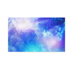 Blue Light Nebula Galaxy Space Print Polyester Flag