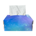Blue Light Nebula Galaxy Space Print Rectangle Tissue Box Cover