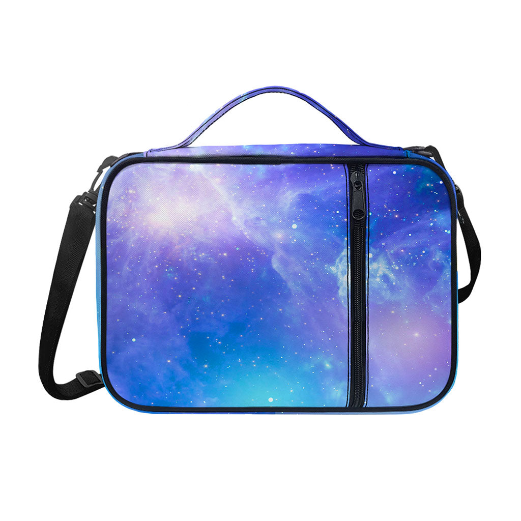 Blue Light Nebula Galaxy Space Print Shoulder Strap Bible Bag