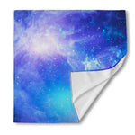 Blue Light Nebula Galaxy Space Print Silk Bandana