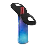 Blue Light Nebula Galaxy Space Print Single Neoprene Wine Tote