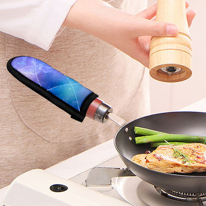 Blue Light Nebula Galaxy Space Print Skillet Handle Cover