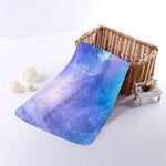 Blue Light Nebula Galaxy Space Print Towel