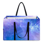 Blue Light Nebula Galaxy Space Print Utility Tote Bag