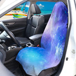 Blue Light Nebula Galaxy Space Print Waterproof Car Seat Cover