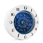 Blue Light Zodiac Circle Print Alarm Clock