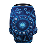 Blue Light Zodiac Circle Print Baby Seat Cover
