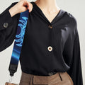 Blue Light Zodiac Circle Print Bag Strap