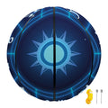 Blue Light Zodiac Circle Print Basketball