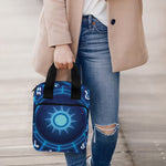 Blue Light Zodiac Circle Print Bible Tote Bag