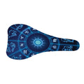 Blue Light Zodiac Circle Print Bicycle Seat Cover