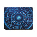 Blue Light Zodiac Circle Print Bifold Wallet