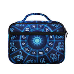 Blue Light Zodiac Circle Print Briefcase Bible Bag