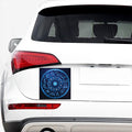 Blue Light Zodiac Circle Print Car Sticker