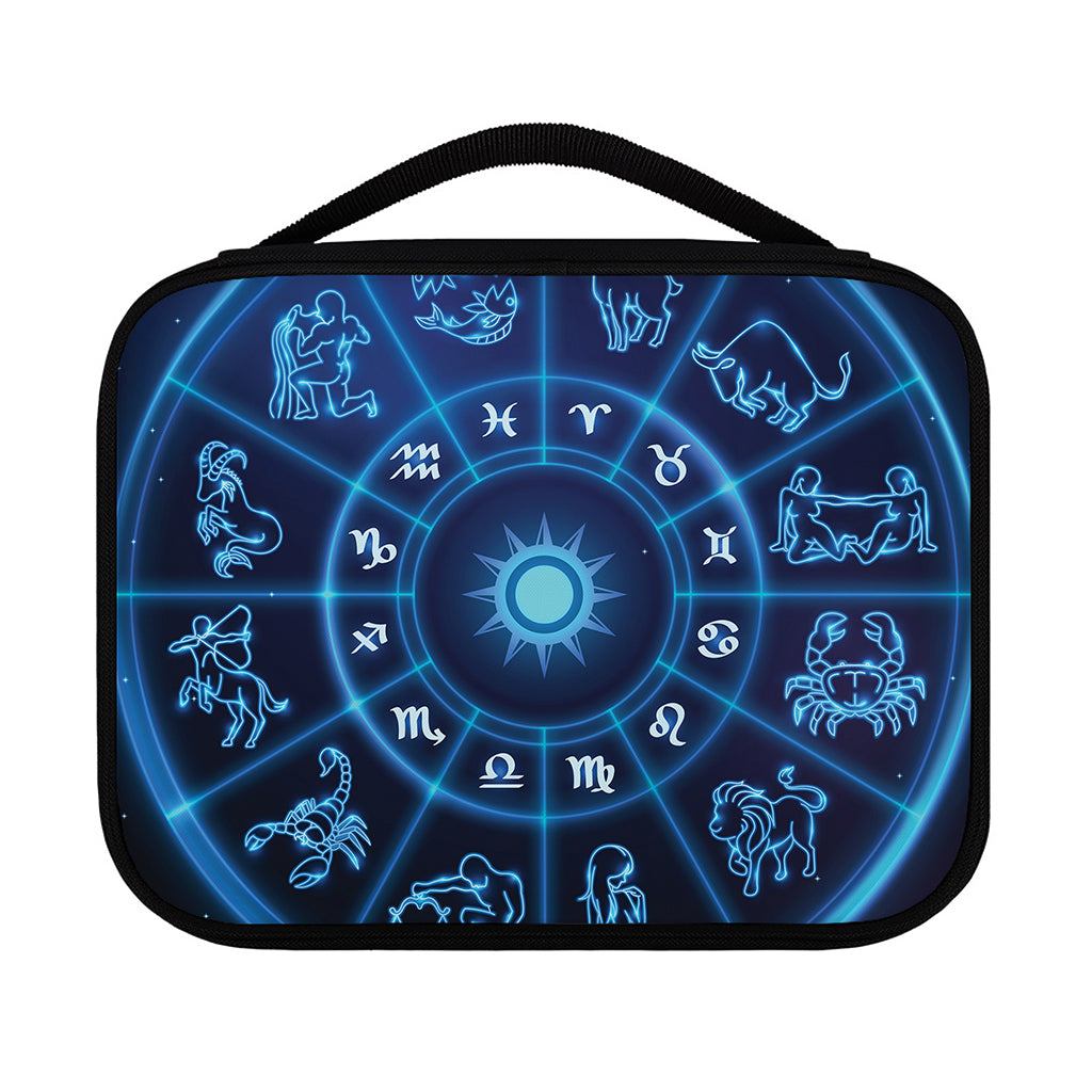Blue Light Zodiac Circle Print Classic Bible Case