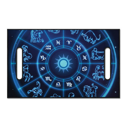 Blue Light Zodiac Circle Print Golf Cart Seat Cover