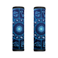 Blue Light Zodiac Circle Print Handle Covers