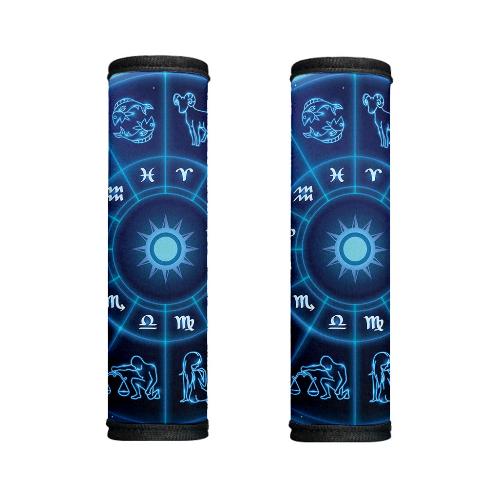 Blue Light Zodiac Circle Print Handle Covers