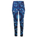 Blue Light Zodiac Circle Print High-Waisted Pocket Leggings